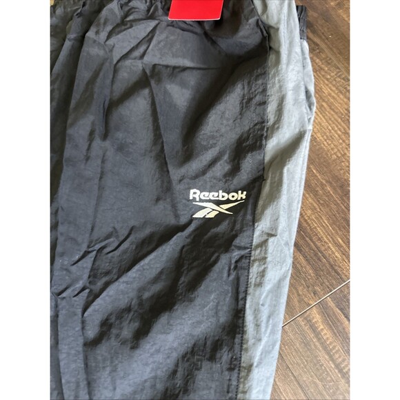 Reebok men's Light Weight RI Woven Track Pants Black  2XL - Picture 3 of 4